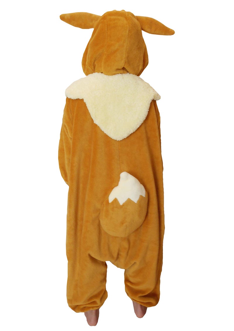 SAZAC Kigurumi - Pokemon - Eevee - Onesie Jumpsuit Halloween Costume - Kids Size (5-9 Year Old) - Image 3